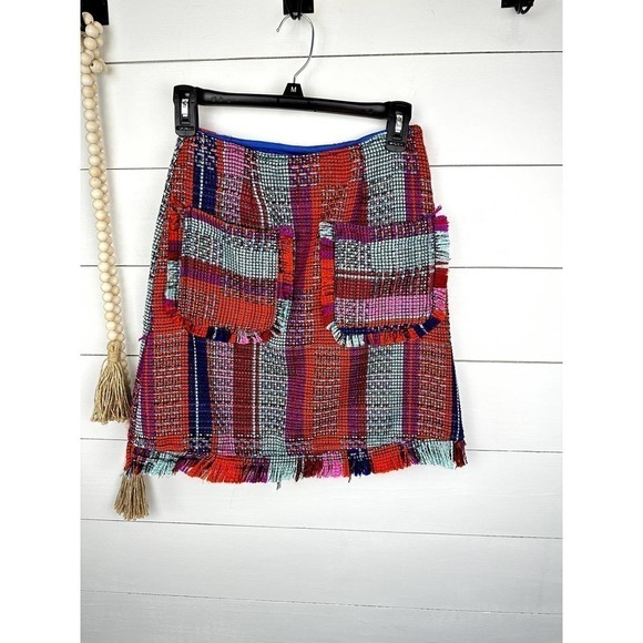 NWT Eva Franco "Rio" Plaid Skirt size 2 - Picture 1 of 7
